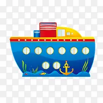 卡通轮船矢量-空若网 卡通轮船矢量-空若网