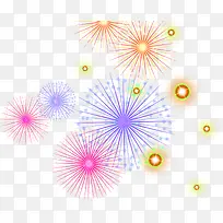 彩色卡通炫丽烟花-空若网 彩色卡通炫丽烟花-空若网