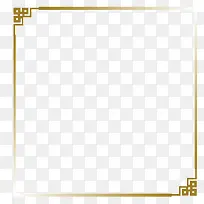 金色渐变透明中国风边框-空若网 金色渐变透明中国风边框-空若网