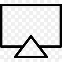 几何电视图标-空若网 几何电视图标-空若网