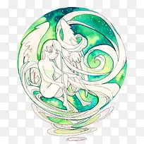 綠空夢境天使-空若网 綠空夢境天使-空若网