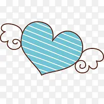 卡通爱心天使翅膀-空若网 卡通爱心天使翅膀-空若网