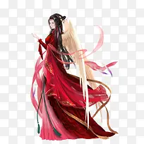 手绘天使翅膀女子-空若网 手绘天使翅膀女子-空若网