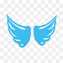 蓝色翅膀素材图片-空若网 蓝色翅膀素材图片-空若网