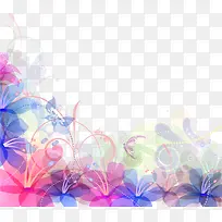 卡通手绘梦幻花-空若网 卡通手绘梦幻花-空若网