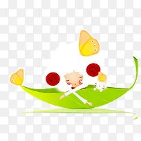 卡通梦幻纽扣女孩-空若网 卡通梦幻纽扣女孩-空若网