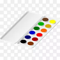 水彩画调色板剪贴画.水彩-空若网 水彩画调色板剪贴画.水彩-空若网