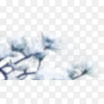 雪压树枝-空若网 雪压树枝-空若网