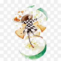 水彩女孩-空若网 水彩女孩-空若网