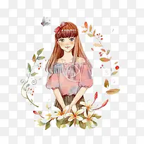 水彩女孩-空若网 水彩女孩-空若网