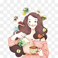 水彩女孩-空若网 水彩女孩-空若网