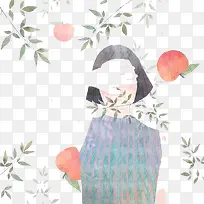 水彩女孩-空若网 水彩女孩-空若网