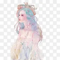 水彩女孩-空若网 水彩女孩-空若网