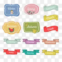 星期标签-空若网 星期标签-空若网