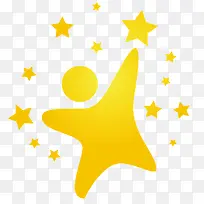 创意星形小人-空若网 创意星形小人-空若网