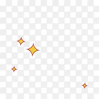 闪亮卡通手绘儿童的黄色星星-空若网 闪亮卡通手绘儿童的黄色星星-空若网