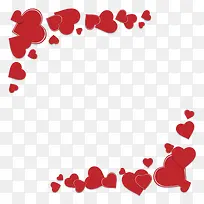 矢量爱心边框-空若网 矢量爱心边框-空若网