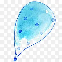 水彩创意蓝色的瓶子-空若网 水彩创意蓝色的瓶子-空若网