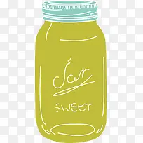 手绘玻璃瓶-空若网 手绘玻璃瓶-空若网