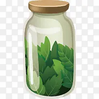 玻璃瓶装饰矢量素材-空若网 玻璃瓶装饰矢量素材-空若网