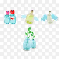 手绘玻璃瓶-空若网 手绘玻璃瓶-空若网