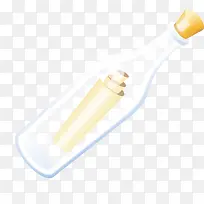 矢量插画漂流瓶-空若网 矢量插画漂流瓶-空若网