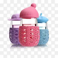 可爱硅胶玻璃瓶-空若网 可爱硅胶玻璃瓶-空若网