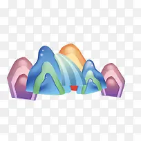 儿童彩色卡通山-空若网 儿童彩色卡通山-空若网