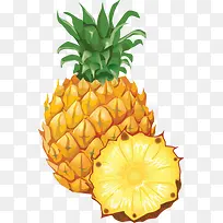 手绘卡通新鲜菠萝-空若网 手绘卡通新鲜菠萝-空若网