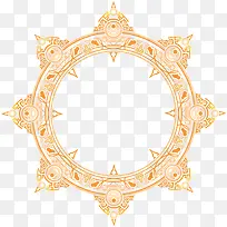 橙色白底圆环图案-空若网 橙色白底圆环图案-空若网