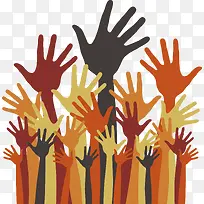 举手矢量-空若网 举手矢量-空若网