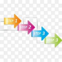 矢量箭头数字标签-空若网 矢量箭头数字标签-空若网