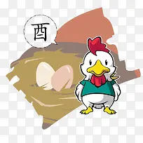 矢量卡通鸡-空若网 矢量卡通鸡-空若网