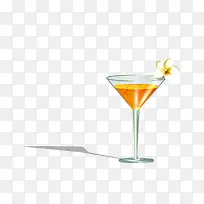 矢量卡通橙色鸡尾酒素材-空若网 矢量卡通橙色鸡尾酒素材-空若网