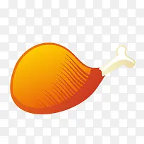 矢量鸡腿素材-空若网 矢量鸡腿素材-空若网