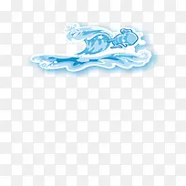 卡通海浪素材-空若网 卡通海浪素材-空若网