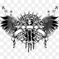 古典花纹翅膀-空若网 古典花纹翅膀-空若网