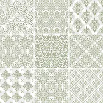 9款欧式复古墙布花纹底纹矢量-空若网 9款欧式复古墙布花纹底纹矢量-空若网