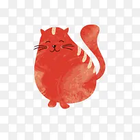 猫咪插画矢量素材-空若网 猫咪插画矢量素材-空若网