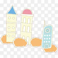 卡通房子-空若网 卡通房子-空若网