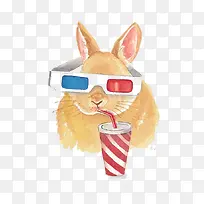 水彩兔子-空若网 水彩兔子-空若网