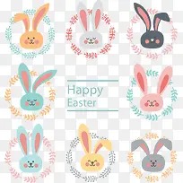矢量手绘卡通兔子-空若网 矢量手绘卡通兔子-空若网