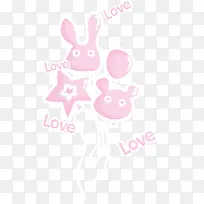 星星兔子卡通手绘儿童-空若网 星星兔子卡通手绘儿童-空若网