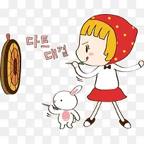 卡通手绘美女-空若网 卡通手绘美女-空若网