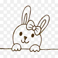 可爱卡通手绘兔子-空若网 可爱卡通手绘兔子-空若网