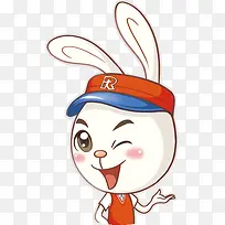 卡通可爱导游兔子-空若网 卡通可爱导游兔子-空若网
