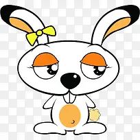 可爱卡通兔子背景-空若网 可爱卡通兔子背景-空若网