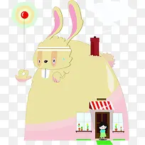 卡通可爱兔子创意-空若网 卡通可爱兔子创意-空若网