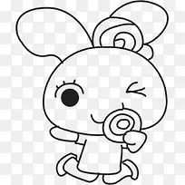 手绘可爱漫画兔子-空若网 手绘可爱漫画兔子-空若网