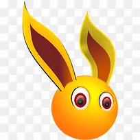 手绘可爱金耳朵兔子-空若网 手绘可爱金耳朵兔子-空若网